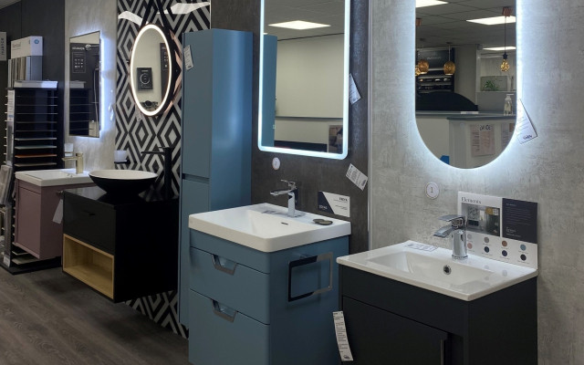 Showroom Basin Display - Explore our contemporary bathroom showcases!