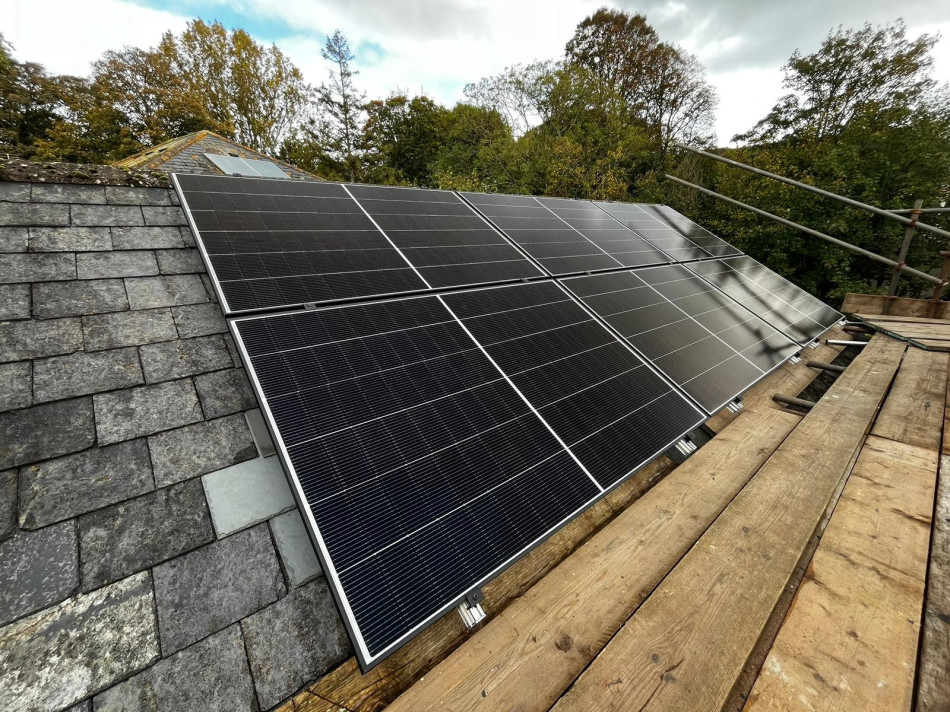 Solar Panels on a Roof