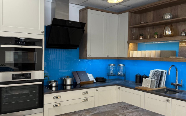 Explore our stunning kitchen showroom in East Devon, featuring stylish designs and modern appliances.